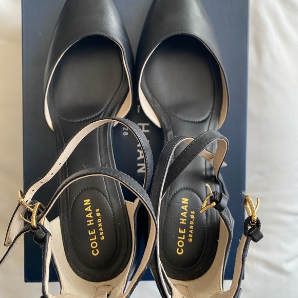Cole haan leather wedge shoes (8) - Picture 3 of 5